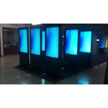 Interactive totem 55 inch touchscreen display advertising digital signage technology